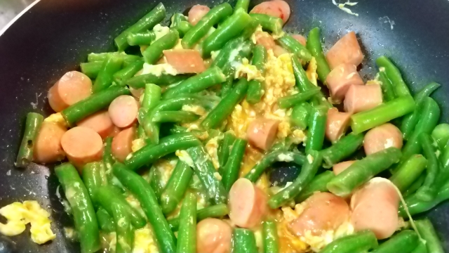 いんげんの炒め物
